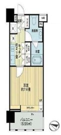 イクサージュ目黒 8階 間取り図