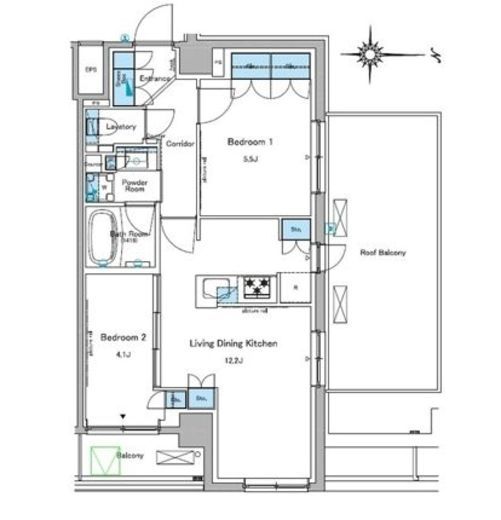 ルフォンプログレ糀谷 602 間取り図