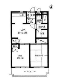 プラージュ高田馬場 302 間取り図