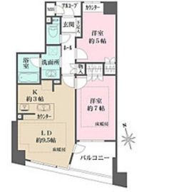 ファミールグラン用賀イクスヴィア 7階 間取り図