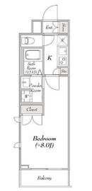 ミリアレジデンス馬込 406 間取り図