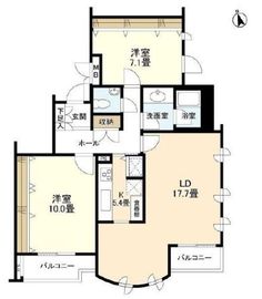 オーベル山王 2階 間取り図