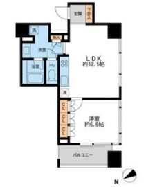 プロスペクトKALON三ノ輪 1102 間取り図