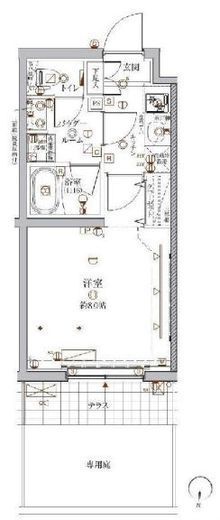 クレイシア目黒都立大学 3階 間取り図