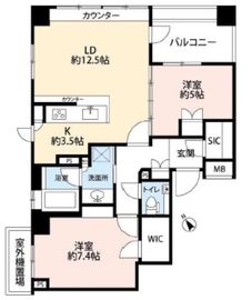 パークホームズ学芸大学グレーススクエア 2階 間取り図