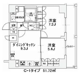 エスティメゾン王子 1203 間取り図