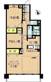 クレストフォルム南馬込 9階 間取り図