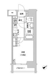 メトロステージ上野 407 間取り図