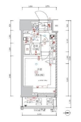 アルテシモクルセ 302 間取り図