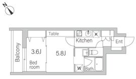 グランデュオ富ヶ谷2 203 間取り図