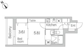 グランデュオ富ヶ谷2 303 間取り図