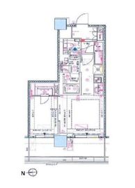 プラウドタワー亀戸クロス 22階 間取り図