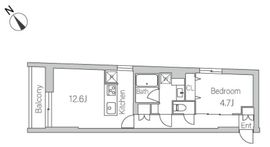 グランデュオ富ヶ谷2 301 間取り図