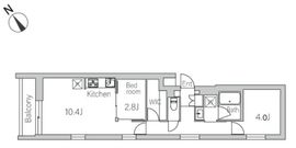 グランデュオ富ヶ谷2 402 間取り図