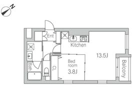 グランデュオ富ヶ谷2 403 間取り図