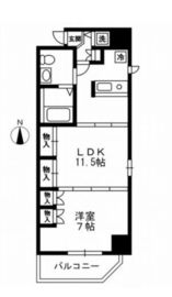 レジディア上野御徒町 1109 間取り図