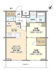 クオリア新宿余丁町 4階 間取り図