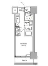 ザ・パークハビオ新御徒町 604 間取り図