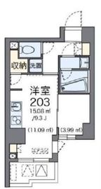 ラヴィエ銀座東 1003 間取り図