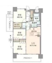 ジオ新小岩 6階 間取り図