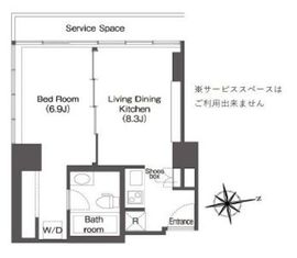 ウエリスアーバン品川タワー 2002 間取り図