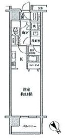 クリオ五反田 1407 間取り図