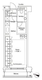 カスタリア新宿夏目坂 303 間取り図