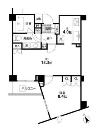 グランドメゾン中目黒THE CLASS 4階 間取り図