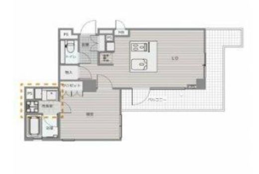 コスモリード恵比寿 4階 間取り図