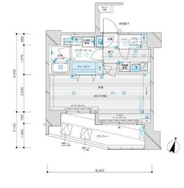 メインステージ九段下 8階 間取り図