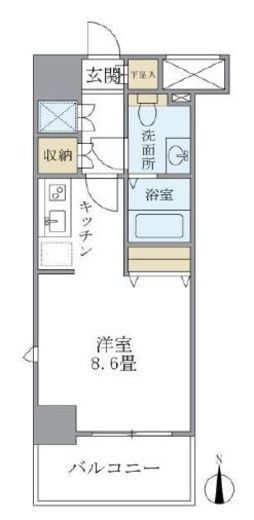 KDX吾妻橋レジデンス 1001 間取り図
