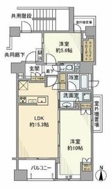 プラウド葛西 3階 間取り図