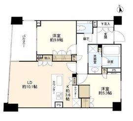 ブランズ二子玉川テラス 5階 間取り図