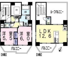 サンマルティーノ東麻布 801 間取り図