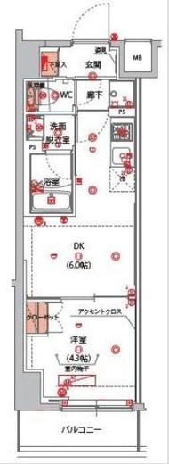 ハーモニーレジデンス山手サウス大塚 101 間取り図
