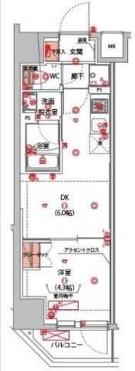 ハーモニーレジデンス山手サウス大塚 504 間取り図