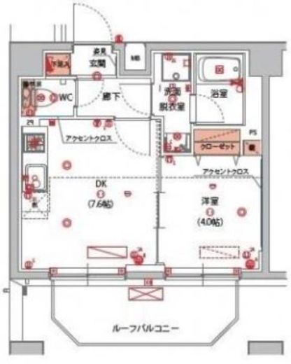 ハーモニーレジデンス山手サウス大塚 1002 間取り図