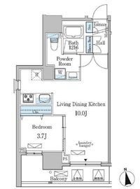 ミリアレジデンス新宿御苑 602 間取り図