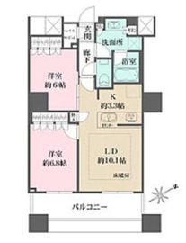 ザ・パークハウス西新宿タワー60 13階 間取り図