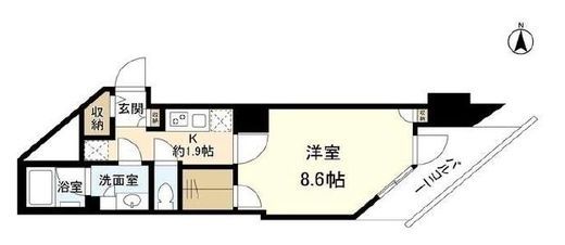 スタイリオ旗の台2 703 間取り図