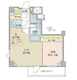 ザ・パークワンズ池上 6階 間取り図