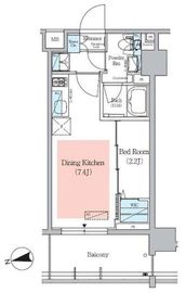 アーバネックス小石川春日 502 間取り図