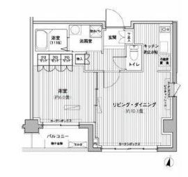 ヒューリックレジデンス茗荷谷 214 間取り図