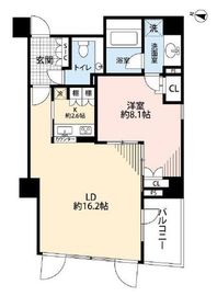 エストグランディールCARO赤坂 6階 間取り図