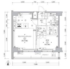 QUALITAS南大井 (クオリタス南大井) 1203 間取り図