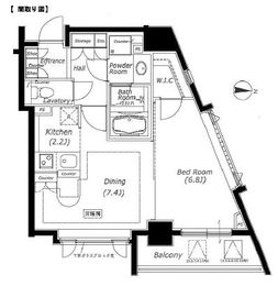 セントラルレジデンス九段下シティタワー 12階 間取り図