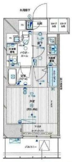 メインステージ九段下 3階 間取り図