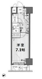 ガラ・ステージ麻布十番 7階 間取り図