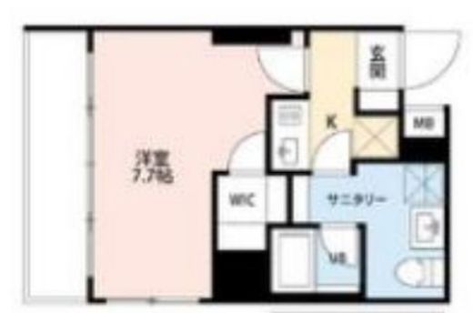 ミルーナヒルズD駒込 204 間取り図
