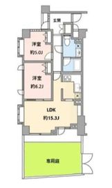 ヒルハイツ御殿山アンビース 1階 間取り図
